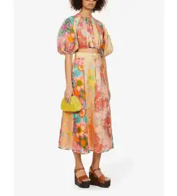 Zimmermann Lola Floral Skirt Top Set in Print Size 1 / AU10 for rent on The Volte - image 2
