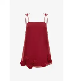 Leo Lin Xuan Rose Top and Jing Maxi Skirt Set Garnet Size 12 for rent on The Volte - image 1