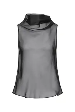 BIANCA SPENDER BLACK ORGANZA CEZANNE TOP SIZE 6/XS for rent on The Volte - image 10