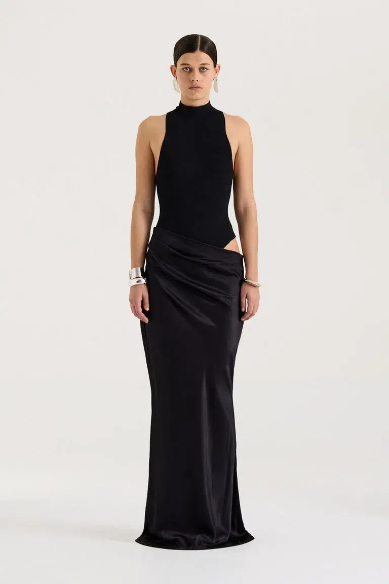 Henne Soraia Maxi Dress Black Size 8 for rent on The Volte - main image