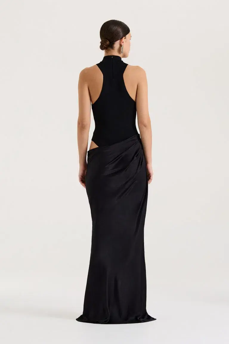 Henne Soraia Maxi Dress Black Size 8 for rent on The Volte - main image