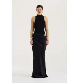 Henne Soraia Maxi Dress Black Size 10 for rent on The Volte - image 1