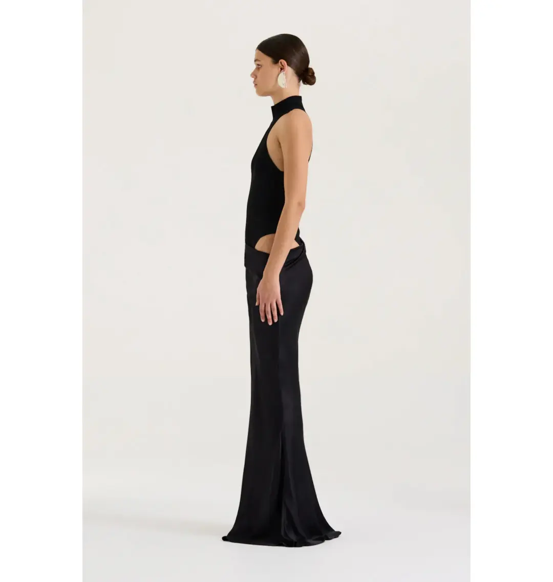 Henne Soraia Maxi Dress Black Size 10 for rent on The Volte - main image