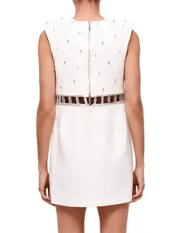 Rachel Gilbert Aliyah Mini Dress White Size 14 for rent on The Volte - image 3