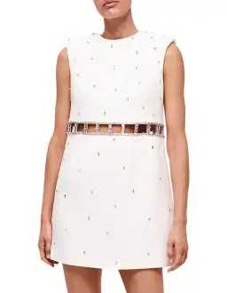 Rachel Gilbert Aliyah Mini Dress White Size 14 for rent on The Volte - image 5