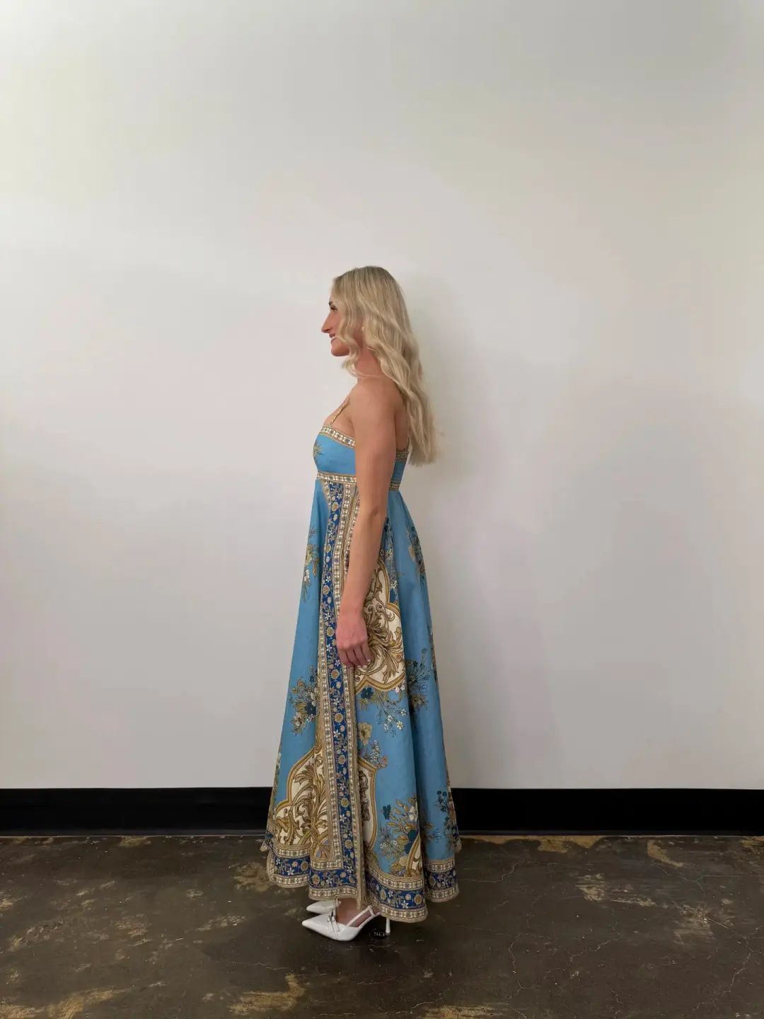 Alemais X La Sirena Exclusive Cassie Sundress Maxi Dress Print Size 10 for rent on The Volte - main image