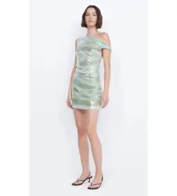 Bec & Bridge Brydie Asym Mini Dress Mint Ombré Size Small /AU 8 for rent on The Volte - image 2