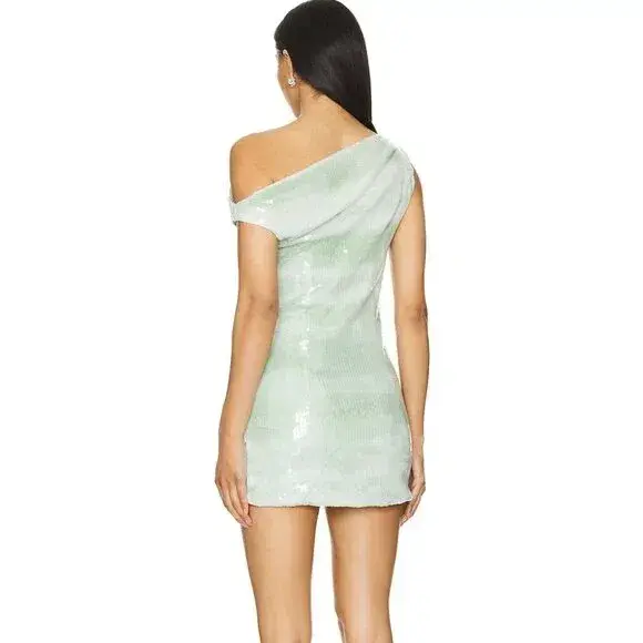 Bec & Bridge Brydie Asym Mini Dress Mint Ombré Size Small /AU 8 for rent on The Volte - main image