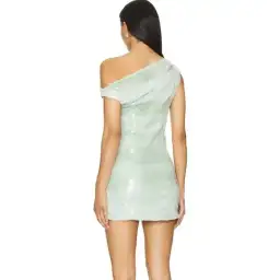 Bec & Bridge Brydie Asym Mini Dress Mint Ombré Size Small /AU 8 for rent on The Volte - image 5