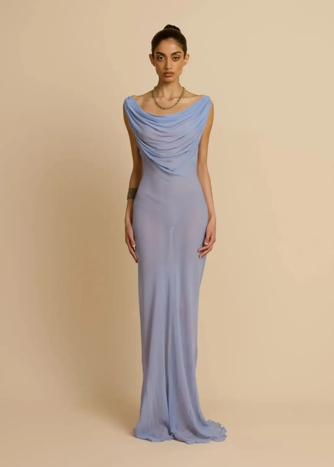 Arcina Ori Jordana Maxi Dress in Blue Size S / AU 8 for rent on The Volte - main image