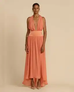 Arcina Ori Serena Dress Maxi Coral Size AU 12 for rent on The Volte - image 1