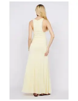 Bec & Bridge Greta Gown Maxi Dress in Butter Size AU 6 for rent on The Volte - image 3