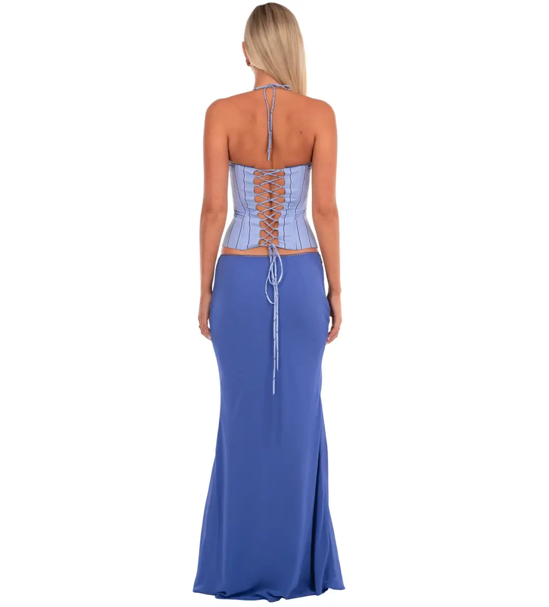 I Am Delilah Angelina Corset & Maxi Skirt in Bluebell Size S / AU 8 for rent on The Volte - main image