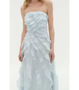 Aje Allairie Maxi Gown Pastel Blue Size AU 10 for rent on The Volte - image 2