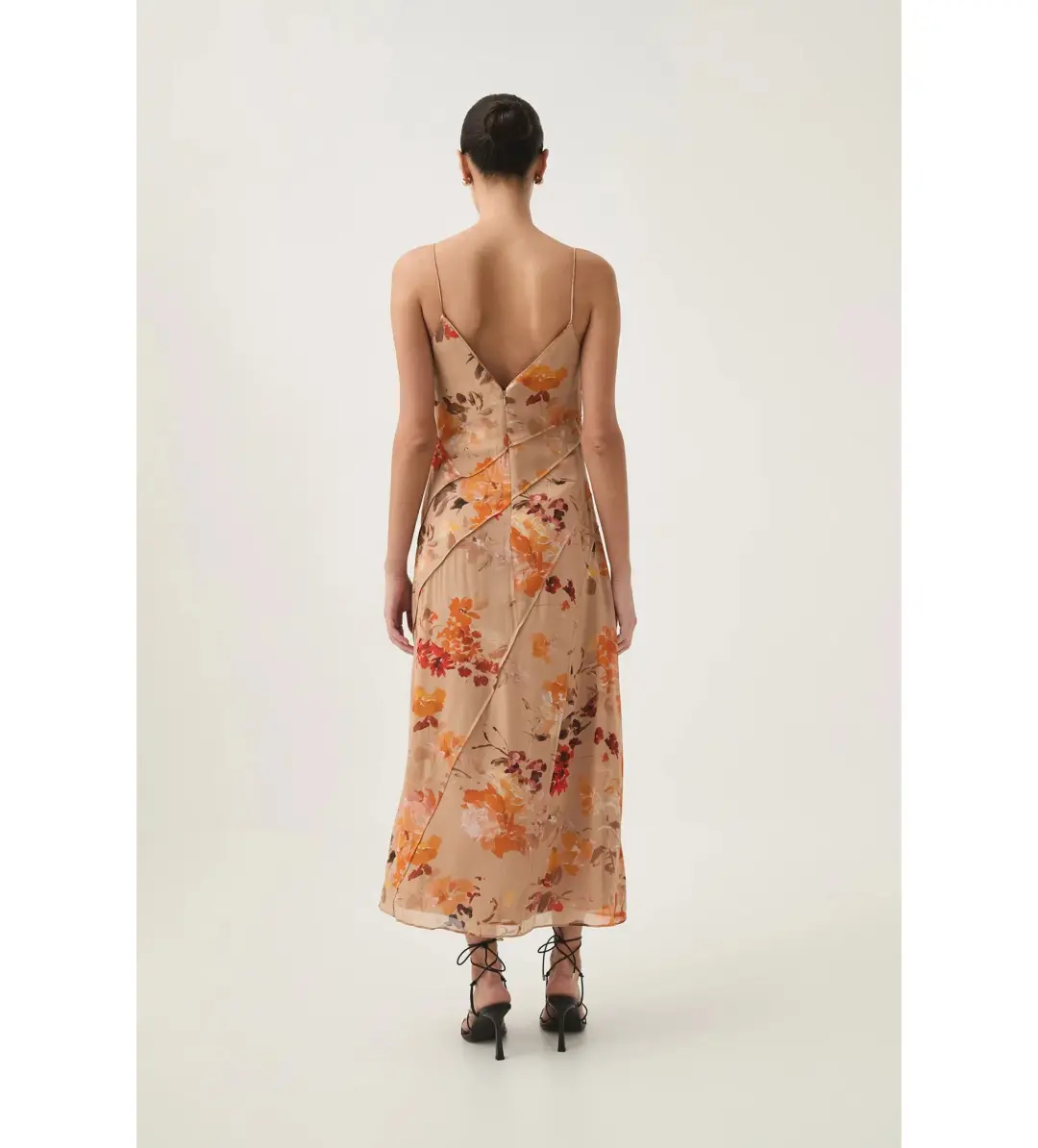 Aje Exurbia Seamed Midi Dress Meadow Blooms Size AU 10 for rent on The Volte - main image