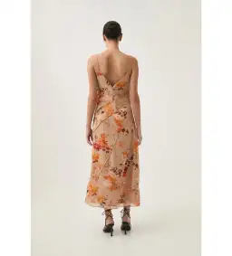 Aje Exurbia Seamed Midi Dress Meadow Blooms Size AU 10 for rent on The Volte - image 4
