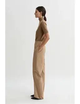 Sui Wool Cashmere Short-Sleeve Polo Knit