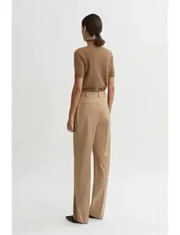 Sui Wool Cashmere Short-Sleeve Polo Knit