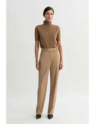 Sui Wool Cashmere Short-Sleeve Polo Knit