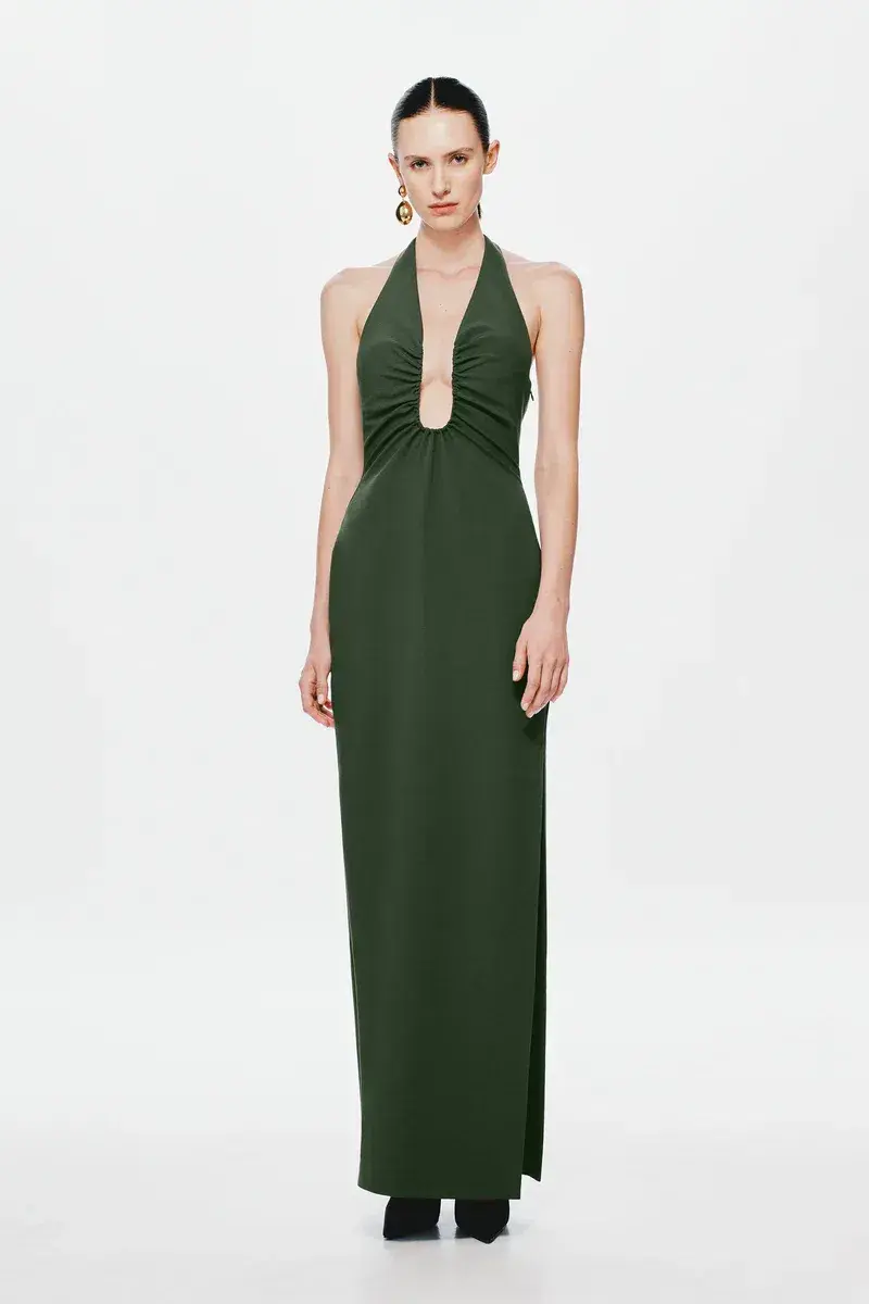 Misha The 'Alusia' Maxi Dress Forest Size 10 for rent on The Volte - main image