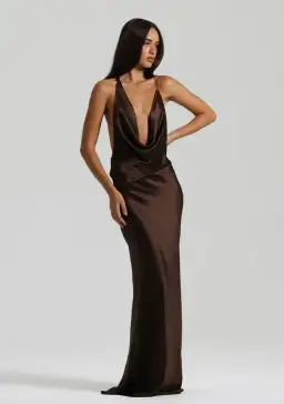 Natalie Rolt Gabi Gown Espresso Size 6 for rent on The Volte - image 1