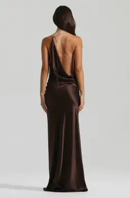 Natalie Rolt Gabi Gown Espresso Size 6 for rent on The Volte - image 2
