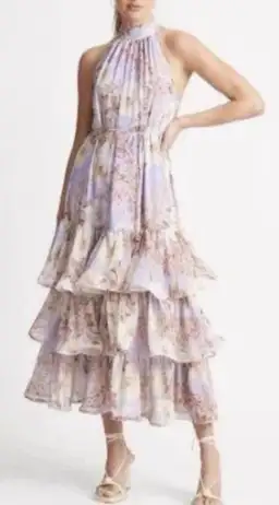 Sheike Eve Floral Dress Lilac Size 10 for rent on The Volte - image 1