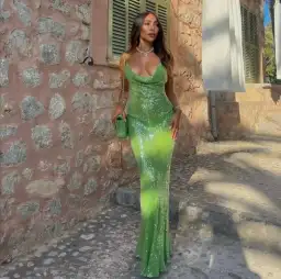 Rat & Boa Gaia Dress Green Size 8