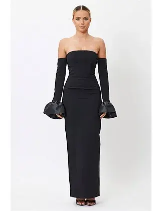 Bianca and Bridgett Adrianna Maxi Dress Black Size 10/L for rent on The Volte - main image