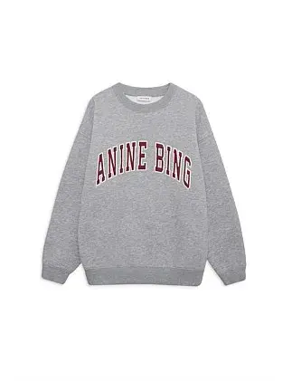Anine Bing SPENCER CREWNECK SWEATSHIRT Size 8/XS for rent on The Volte - main image