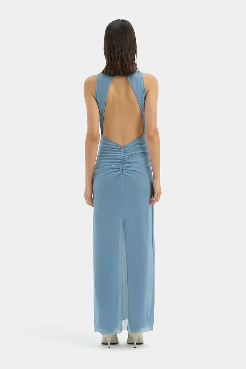 Sir the Label Ruby Open Back Gown Blue Size 1 / AU 8 for rent on The Volte - main image