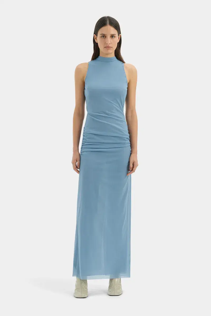 Sir the Label Ruby Open Back Gown Blue Size 1 / AU 8 for rent on The Volte - main image