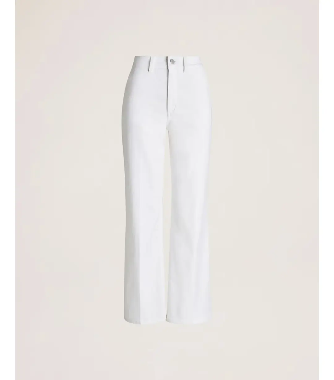 Saba Ava Wide Leg Midi Jean White Size AU 16 for rent on The Volte - main image