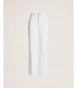 Saba Ava Wide Leg Midi Jean White Size AU 16 for rent on The Volte - image 6