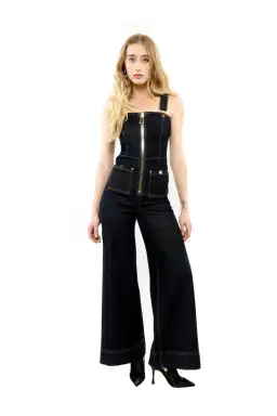 ALICE By Alice McCall Scout Overall Floor Length Black Size AU 8