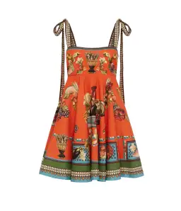 Alemais Rocco Mini Dress Orange Print Size 12 for rent on The Volte - image 4