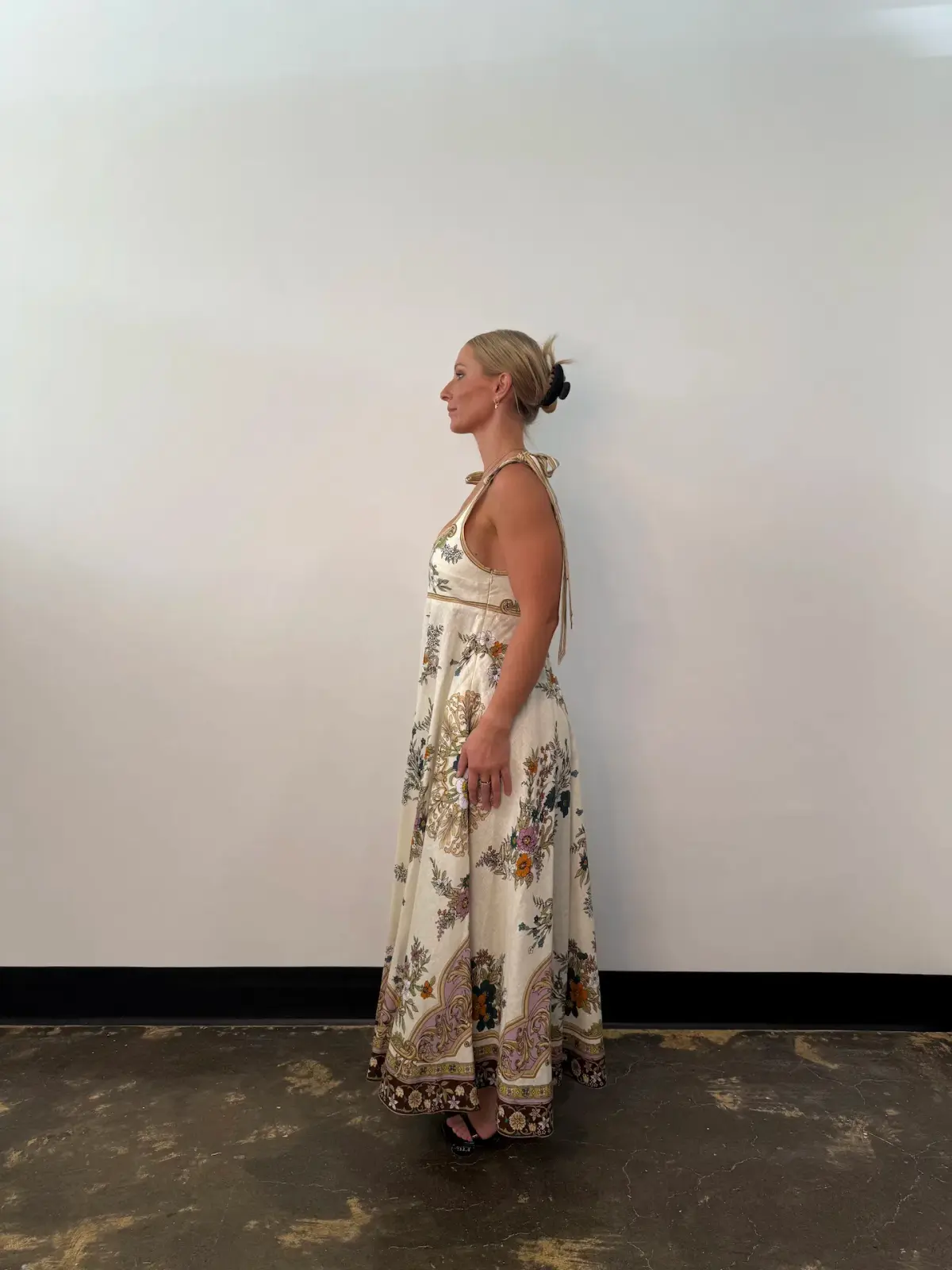 Alemais Antoinette Ballet Midi Sundress in Floral Cream Size AU 10 - Image 2