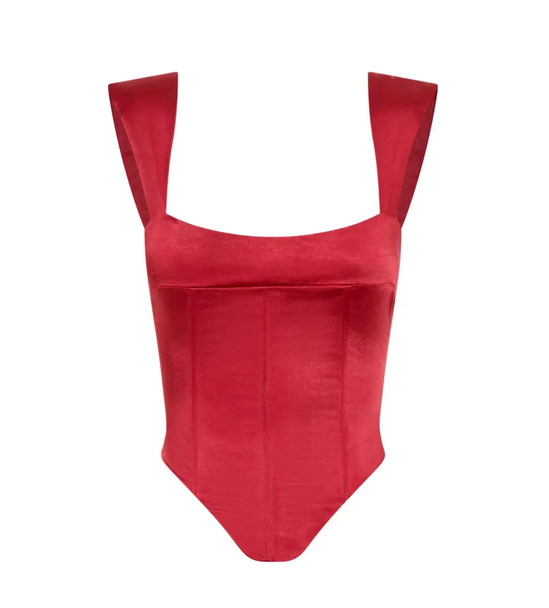 I am Delilah Valerie Corset and Skirt Set in Cherry Size XS / AU 6 for rent on The Volte - main image