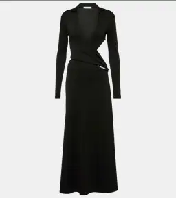 Christopher Esber Long Sleeve Maxi Dress Black Size 6