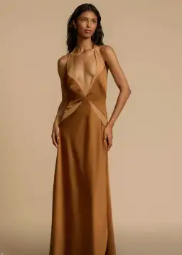 Arcina Ori Devora Dress Maxi Brown Size AU 8 for rent on The Volte - image 1