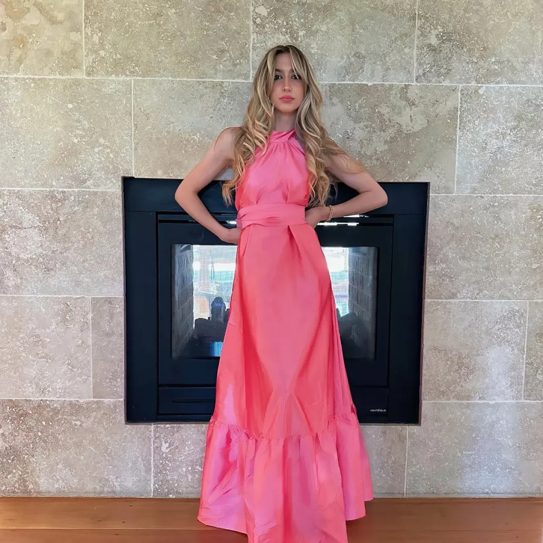 Hansen and Gretal Gateau Gown Pink Size AU 8 for rent on The Volte - main image