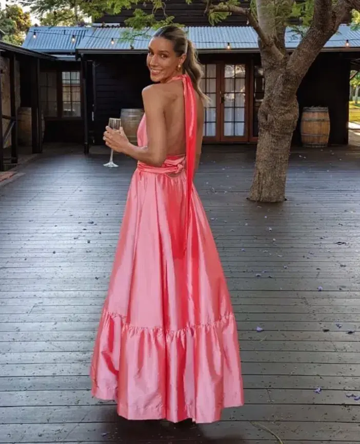 Hansen and Gretal Gateau Gown Pink Size AU 8 for rent on The Volte - main image