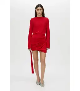 Camilla and Marc Paloma Mini Dress Scarlet Red Size AU 8 for rent on The Volte - image 1