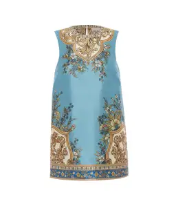 Alemais Cassie Exclusive Mini Dress in Blue Print Size 10 for rent on The Volte - image 2