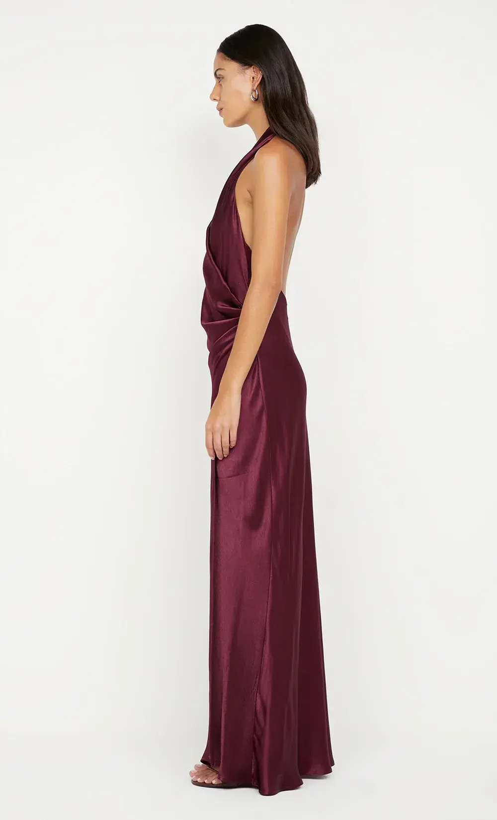 Bec & Bridge Elisia Wrap Maxi Dress in Plum Size 6 for rent on The Volte - main image