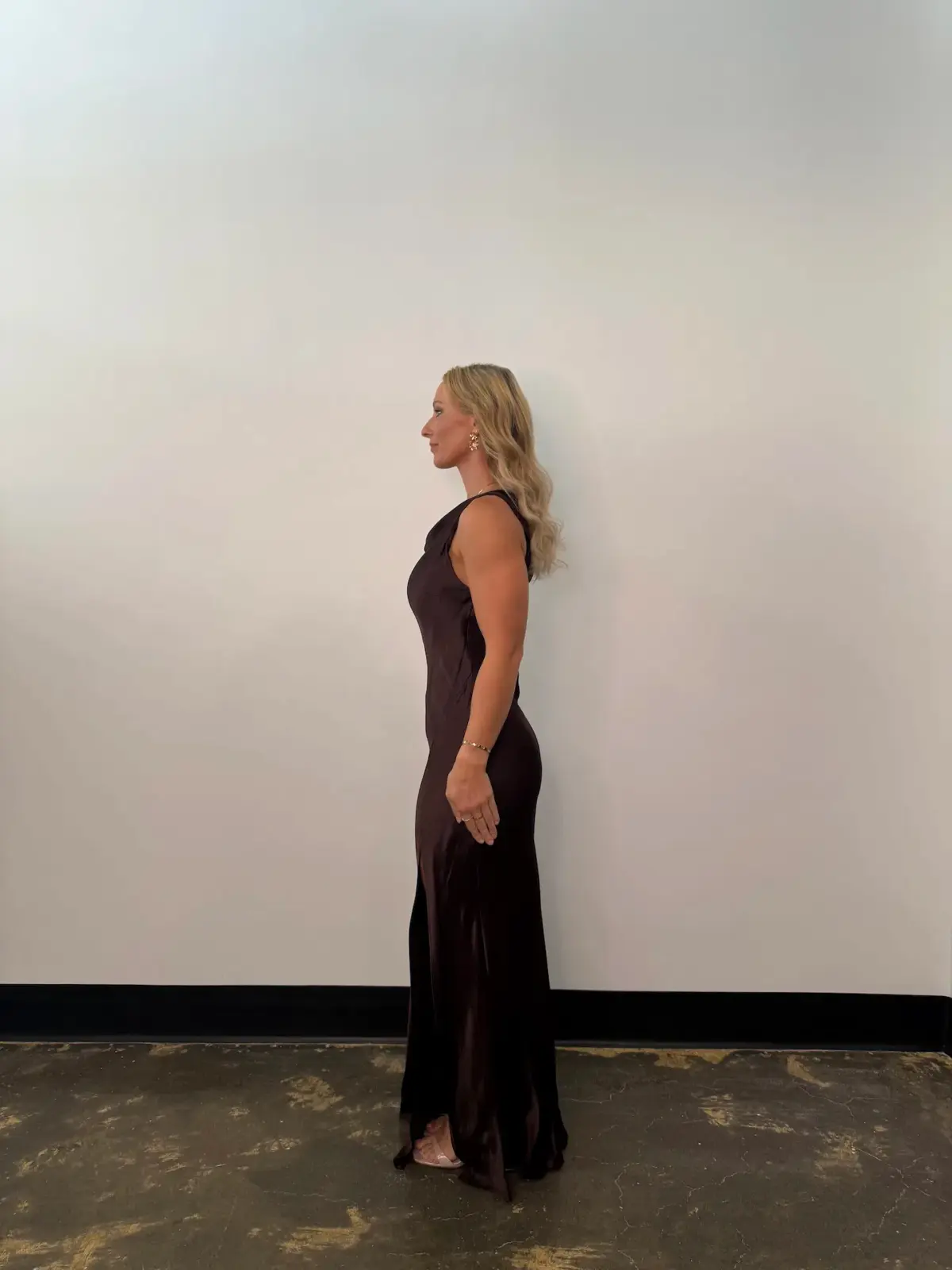 Bec & Bridge Sol Asym Maxi Dress Dark Chocolate Size AU 10 - Image 3