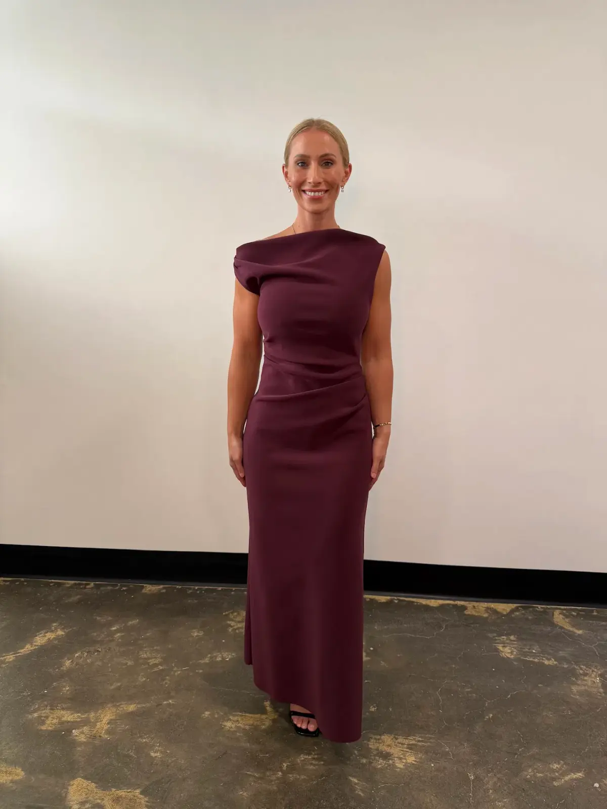 Bec & Bridge Leora Asym Maxi Dress Plum Size 10 - Image 1