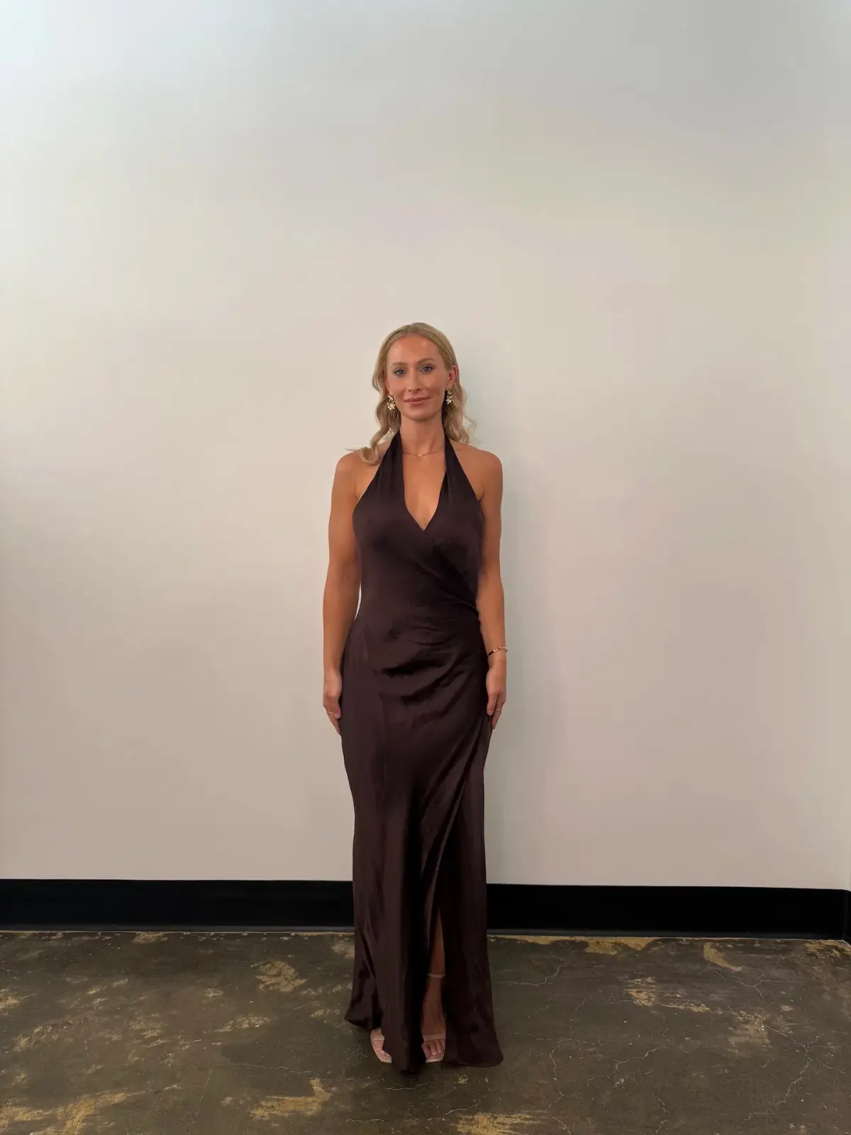 BEC & BRIDGE ELISIA WRAP MAXI DRESS / DARK CHOCOLATE / SIZE 6 - Image 3