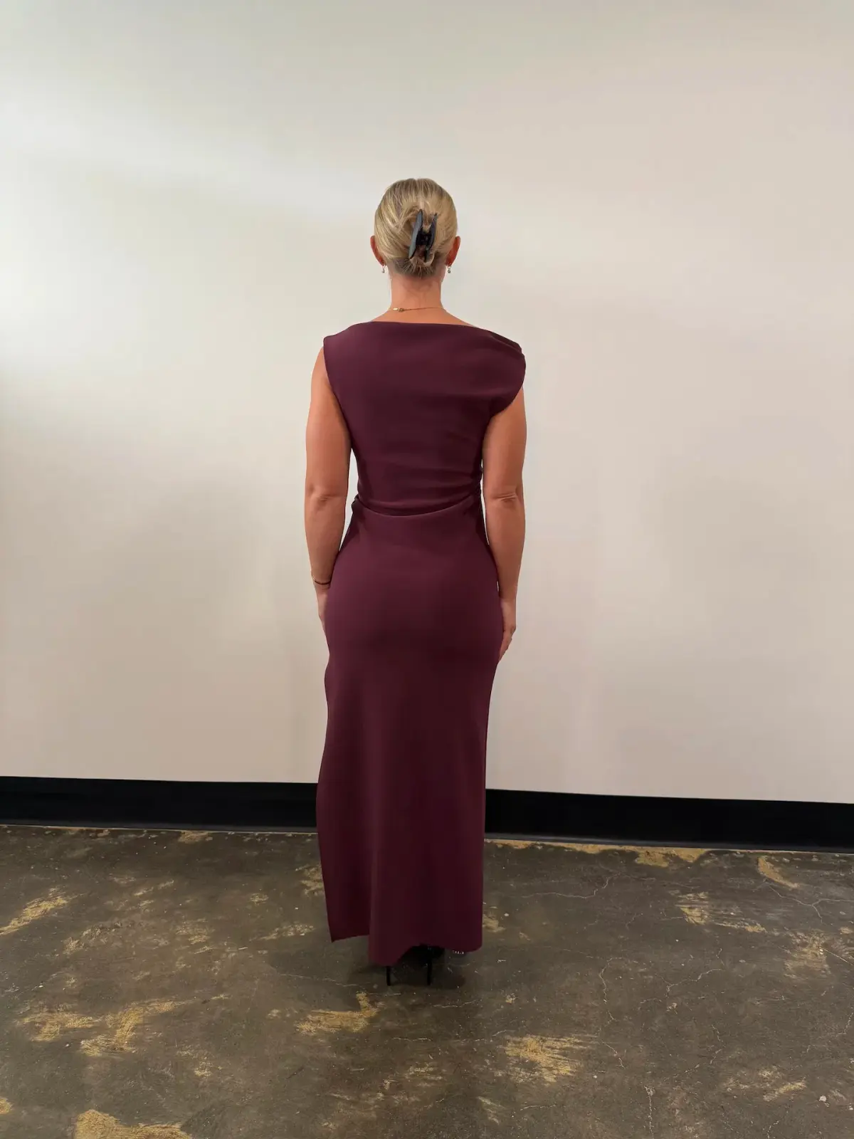 BEC & BRIDGE LEORA ASYM MAXI DRESS / PLUM / SIZE 12 - Image 3