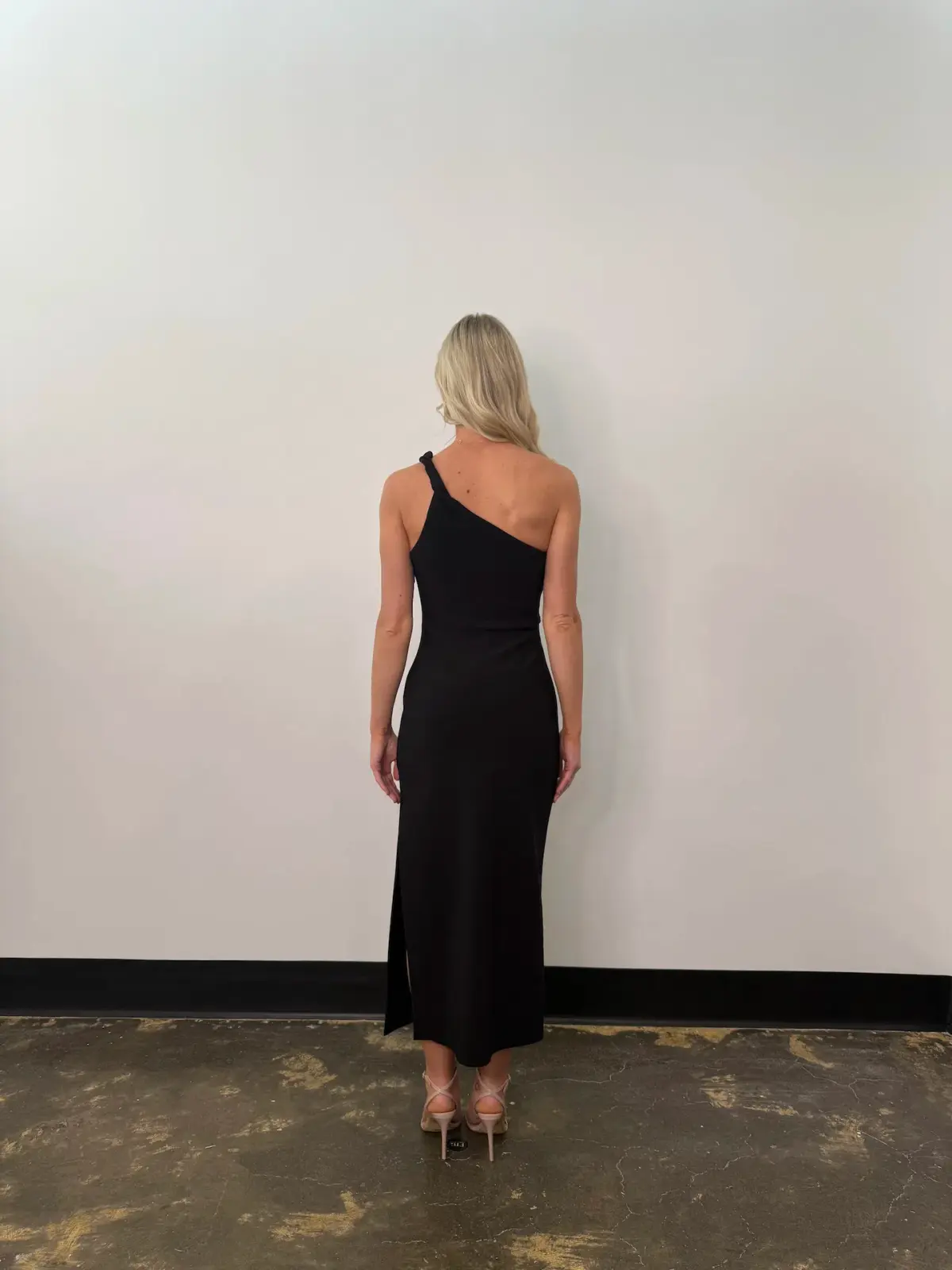 BEC & BRIDGE ARIVEN ASYM MIDI DRESS / BLACK / SIZE 10 - Image 3